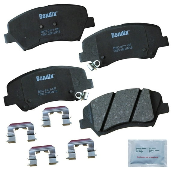 Bendix Brakes Disc Brake Pad Set Fits select: 2012-2017 HYUNDAI ACCENT, 2012-2017 KIA RIO