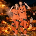 thumbnail image 5 of Grblisyd Halloween Matching Family Pajamas Set Cute Cartoon Graphic Print Mommy and Me Matching Outfits Soft Nightwear for Family, 5 of 5