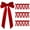Red, variant on LIORAGLJ 16pcs Velvet Christmas Bows for Christmas Tree Wreath Gift Wrap Crafts and Party Decorations (Brown)