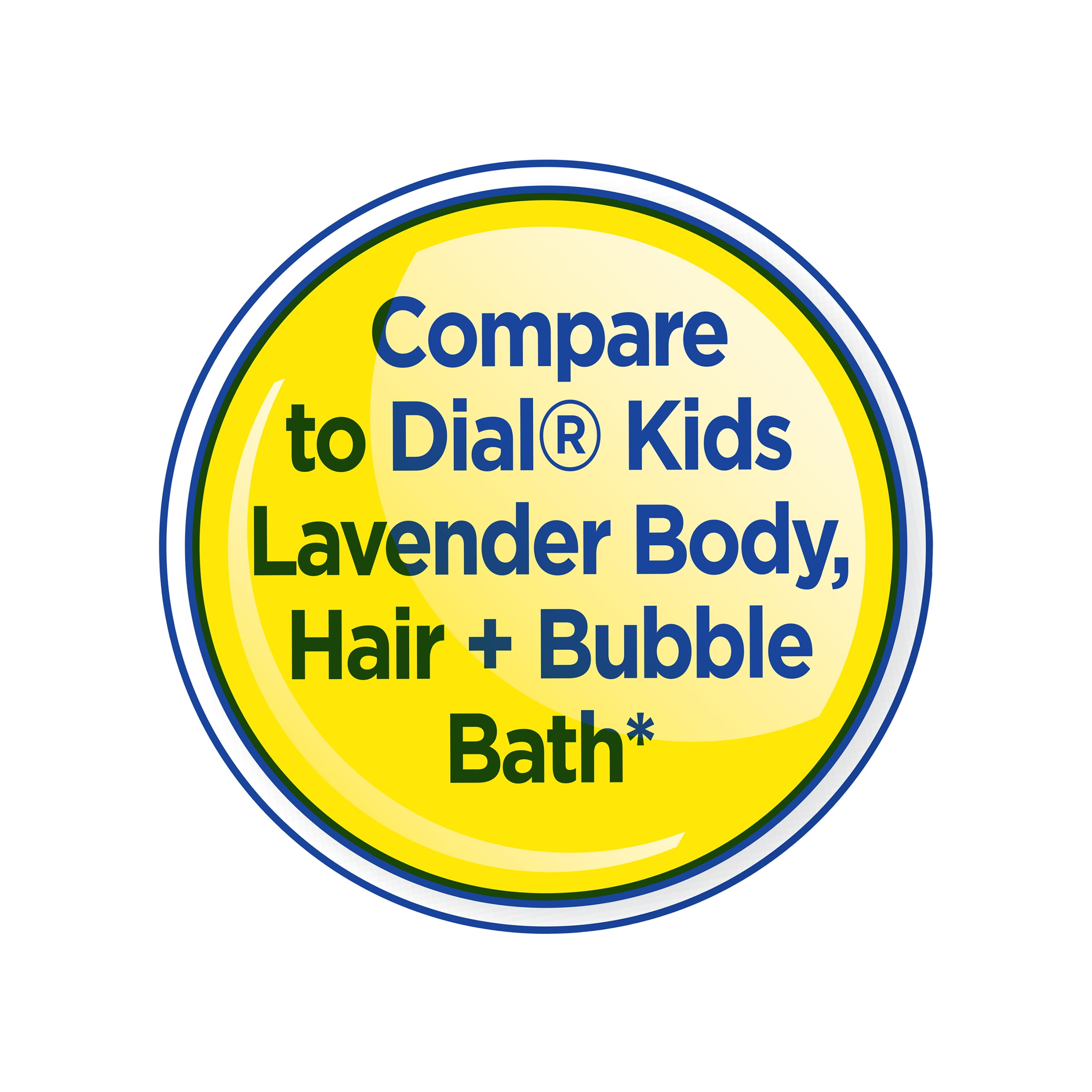(6 pack) Equate Kids 3-in-1 Body, Hair, and Bubble Bath, Lavender, 32 fl oz