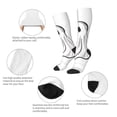 thumbnail image 6 of Lsque Cute Ghost Simple Drawing Printed Crew Socks Men's Women's LightWeight Thin Casual Calf Socks ,Knee High Socks,Cotton Socks, 6 of 9