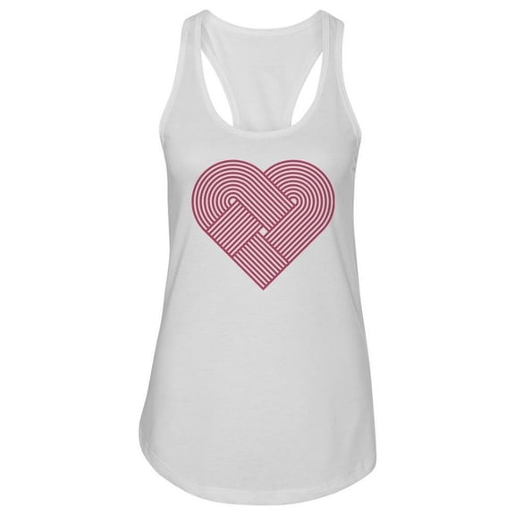 Pink Heart Icon Tank Women -Image by Shutterstock, Female x-Small