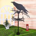 thumbnail image 4 of Weathervane Crow Ornament Wind Vane Weathercock Metal Weather Vane for Garden Decor Farmhouse Decorative Outdoor Garden Wind Measuring Tool, 4 of 9
