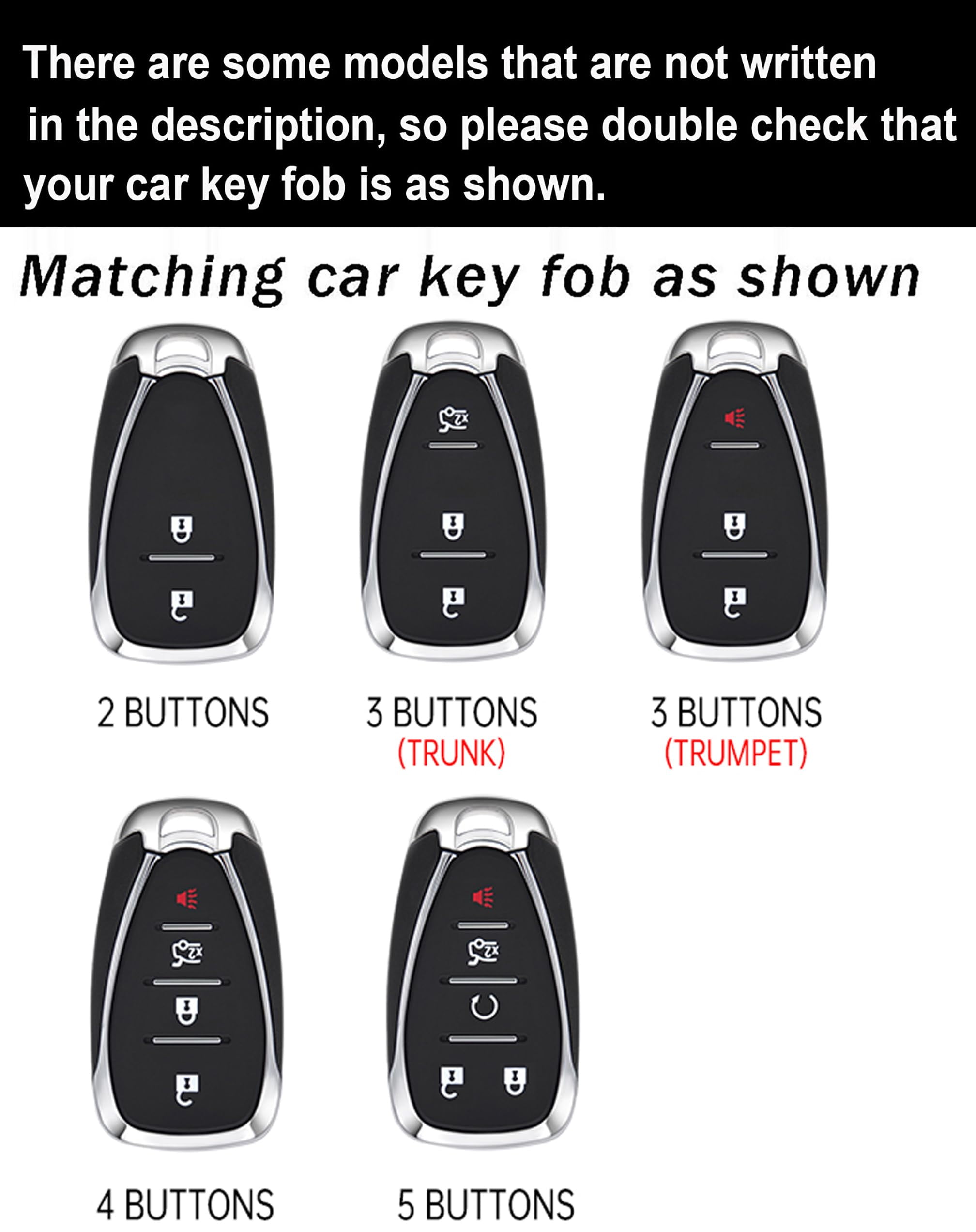 Car Key Shell with Fluorescent Stripes Compatible with Chevrolet 5-Button Key Fob Holder Antiscratched Key Cover for Onix Equino Orlando Cruze Spark Sonic Camaro 2016-up