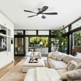 thumbnail image 4 of Sofucor 52" Modern Black Ceiling Fan with LED Light and Remote, 4 of 13