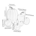 thumbnail image 7 of Mornei 7 Pieces Fake Pumpkins Model Cute Harvest Decorative DIY Small Rustic Artificial White, 7 of 7