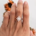 thumbnail image 6 of solitaire jewels 1CT Round Moissanite Art Deco Engagement Ring For Women, 14K Rose Gold, 6 of 7