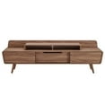thumbnail image 3 of Allora Modern Laminate Wood TV Stand for TVs up to 74" in Walnut, 3 of 5
