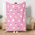 thumbnail image 5 of Antqov Halloween Blanket, 39x51" Colorful Spooky Ghost Blanket, Soft Flannel Halloween Throw Blanket for Home Couch Bed Chair Decorations, 5 of 8
