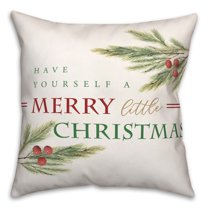 Creative Products Have Merry Little Christmas 16 x 16 Spun Poly Pillow
