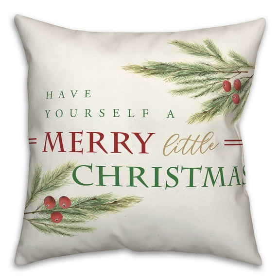 Creative Products Have Merry Little Christmas 16 x 16 Spun Poly Pillow