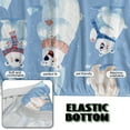thumbnail image 4 of SCRAWLGOD Polar Bear Print White Blue Dustproof Futon Covers, Cozy Sofa Bed Slipcovers, Mattress Cover for Futon Sofa Bed, Armless Sofa Cover with Elastic Bottom for Pets, Dogs, 4 of 7