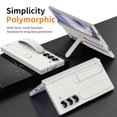thumbnail image 2 of ELEHOLD Case for Samsung Galaxy Z Fold 6, Anti-Drop Thin Hinge Protection Screen Protector Case with Strap & Kickstand,White, 2 of 7
