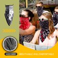 thumbnail image 2 of Bufanda Para Cubrir La Cara Ciclismo Moda Protección Solar Gran Textura Primavera Y Verano Bufandas Colgantes Para Orejas A Prueba De Frío Bxhe046 Yuarrent OD019373-04, 2 of 6