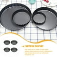 thumbnail image 2 of 4 Pcs Pie Tray Baking Pan Mini Cake Mold Carbon Steel Material Non-stick Coating, 2 of 6