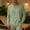 Green, variant on Men's Summer T-Shirt Cotton Linen Hippie Shirt V-Neck Lazy Beach Yoga Top Size 4XL White