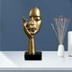 thumbnail image 3 of 2 estatuas decorativas de personajes abstractos con la figura del pensador. dorado y blanco, 3 of 8