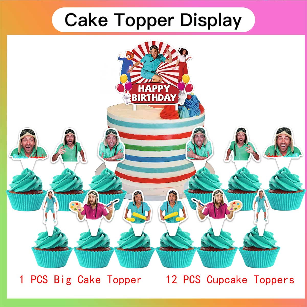GoDanny Party Supplies Latex Balloons Decor Banner Backdrop Kit Birthday Decorations