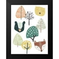 thumbnail image 2 of Vess, June Erica 15x18 Black Modern Framed Museum Art Print Titled - Woodland Faces I, 2 of 5