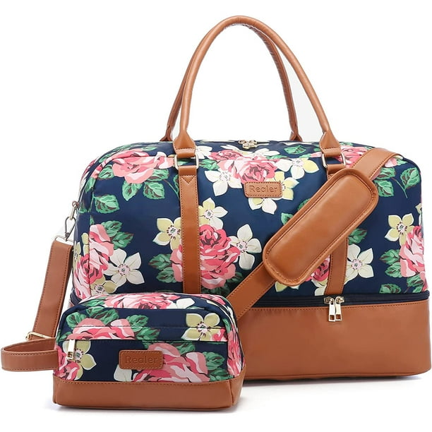 Realer Weekender Bags for Women, Large CarryOn Travel Duffle Bag