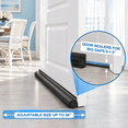 Gray 36 Inch Weather Stripping Door Draft Stopper Exterior Interior ...