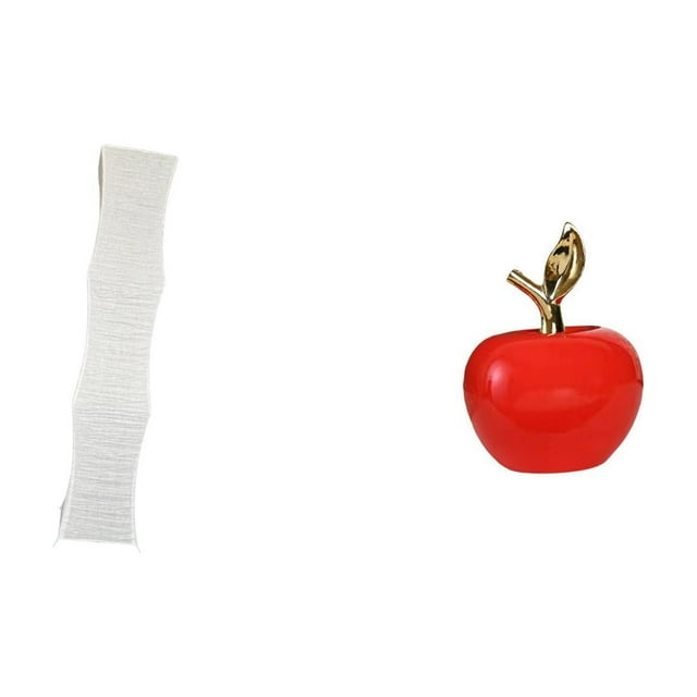 Lámpara de pie de cerámica con pantalla decorativa para sala de estar, comedor o estudio. Incluye una escultura de fruta.