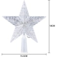 thumbnail image 4 of Estrella de árbol de Navidad Adorno de árbol de Navidad multicolor Adorno de árbol de Navidad Estrella de árbol de Pascua Adorno de árbol de Navidad ligero que funciona con pilas para Navidad Xemadio LKX-2070, 4 of 8