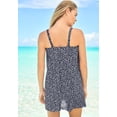 thumbnail image 2 of Swim 365 Women's Plus Size Mesh-Draped Swimsuit, 2 of 3