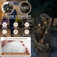 thumbnail image 2 of HOMEDIARY Outdoor Water Fountain, 23" H 5-Tier Cascading Waterfall Fountain with LED Lights & Adjustable Pump, Climbing Bears Water Feature with Natural Rock & Wood Finish for Patio, Backyard & Deck, 2 of 7