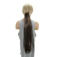 thumbnail image 3 of Unique Bargains 1 Pc Long Straight Hair Wig Hair Clips for Hair Extension 21.65" Length Light Brown, 3 of 6