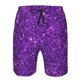thumbnail image 3 of Balery Purple Glitter Traje de Baño Estilo Hawaiano para Hombre, Shorts de Secado Rápido con Bolsillos-XX-Large, 3 of 6