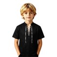thumbnail image 2 of Costumes for Kids Short Sleeve Boys Medieval Shirt Pirate Costume Kids Boy Dress up Clothes for Play 5-6 Years Boy Halloween Costume, 2 of 4