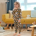 thumbnail image 5 of Dailycode Cotton Pajama Set Snug Fit Long Sleeve Top and Pants for 18M-8Y Ball and Star, 5 of 7