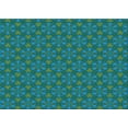 thumbnail image 1 of Ahgly Company Indoor Rectangle Patterned Medium Teal Green Area Rugs, 7' x 10', 1 of 6