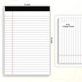 thumbnail image 2 of AILZFEI 6pcs Small Note Pads 5x8 College Ruled Legal Pads Paper Notepad 6 Pack Study Back Writing Pads 5 x 8 Legal Pads Perforated Narrow Ruled Pads of Paper White, 2 of 7