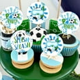 thumbnail image 3 of Soccer Pool Party Decorations, 36Pcs Soccer Pool Cupcake Toppers, Sports Summer Splish Splash Birthday Party Supplies, 3 of 7
