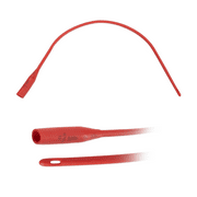 Pet Feeding Tube with Funnel End, Feeding Tube for Puppies, Kittens, & Pet Nursing, 18 FR, 16 Length, Red Rubber Feeding Tube with Smooth Tip, Non-Sterile