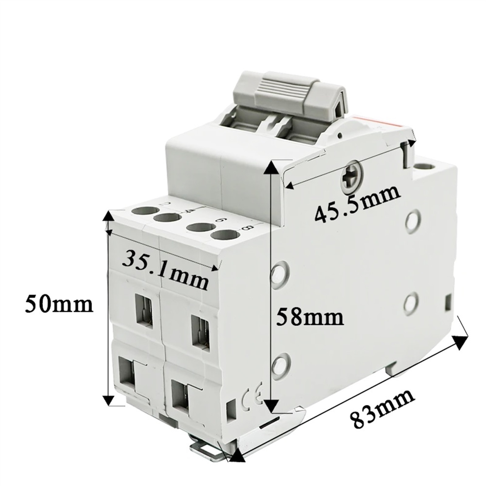 circuit breaker 2P 40A 63A Dual Power Manual Transfer Interlock Circuit Breaker Din Rail Isolating Discounnecting Switch