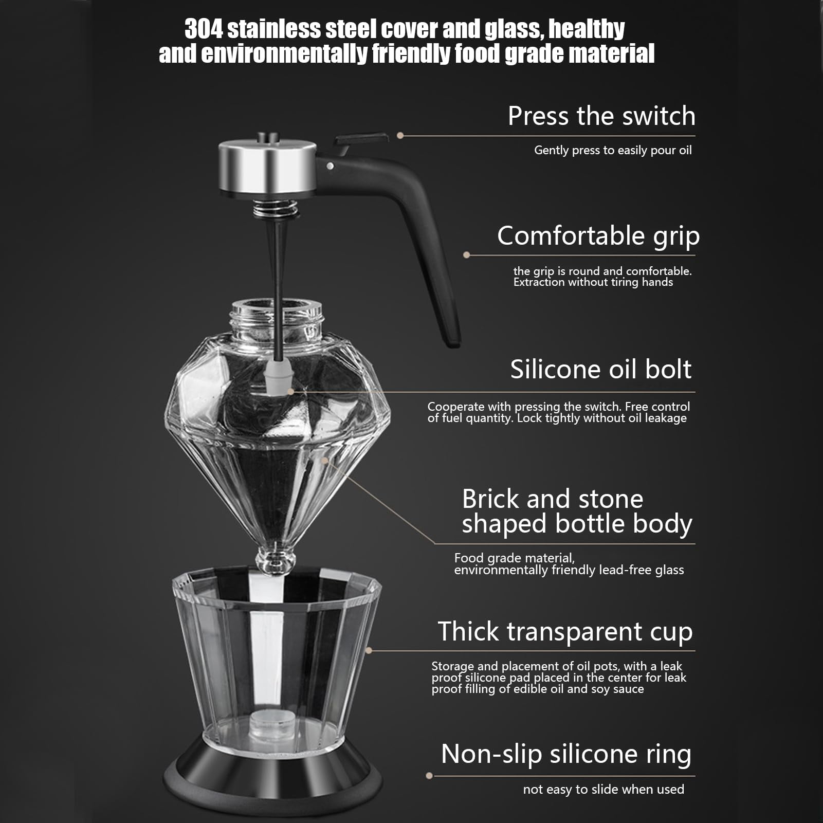 Condensed Milk Dispenser | Sauce Dispenser Bottle | Honey Dispensers No Drip, Multipurpose Kitchen Pour Container, Diamond Shape, for Honey Olive Oil Condensed Milk
