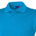 thumbnail image 2 of Henbury Mens Coolplus® Pique Polo Shirt, 2 of 4