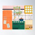 thumbnail image 2 of Retro Kitchen Poster Wall Art, Modern Wall Decor For Living Room Bedroom, 16x24 UNFRAMED, 2 of 3