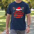 thumbnail image 4 of On My Husband's Naughty List T-Shirt – Christmas Retro Theme – Holiday Couples Gift, 4 of 6
