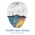 thumbnail image 4 of Shower Caps,Colorful Galaxy Pattern Waterproof Shower Cap for Women 4 Pieces,Double Reusable Hair Cover for Shower PEVA Elastic Stretch Hem, 4 of 7