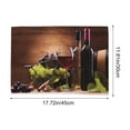 thumbnail image 3 of Nkmbld Dining Placemats Wine Printed Place Mats Heat Resistant Non-Slip Stain Resistant Kitchen Table Mats Easy to Clean, 3 of 8