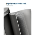 thumbnail image 3 of Stainless Steel Trash Can Combo Set, 13 Gallon and 2.6 Gallon White Garbage Bin with Removable Inner Bucket, Anti-Fingerprint Pedal Trash Can for Kitchen, Bathroom, Office, 3 of 10