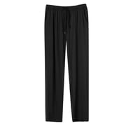 GDREDA Men Pajamas Set Mens Pajama Pants Home Pants Thin Elongated Oversized Casual Loose Sports Pants Men's Pajama & Loungewear Black,XXXXL