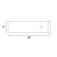 thumbnail image 4 of Curt 49240 2x24 Inch Weld On Steel Trailer Hitch Truck Tow Receiver Tube, 4 of 5