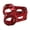 Red, variant on Rupoun 31.8mm Lightweight Mountain Bike Stem Aluminum Alloy Short Handlebar Stem 35mm / 1.38 inches, Titanium Color