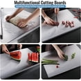 thumbnail image 2 of Cutting Boards, 304 Stainless Steel Cutting Board with lip, Chopping Board, Baking Board for Kitchen, Cutting Mats, Pastry Board for Meat, Vegetables, Non-Slip cutting board 19.7x27.6in(50 * 70cm), 2 of 6