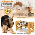thumbnail image 4 of Cuencos Elevados PKDEF Ajustables en Altura y Ángulo con Alfombrilla Antideslizante para Perros Pequ, 4 of 7